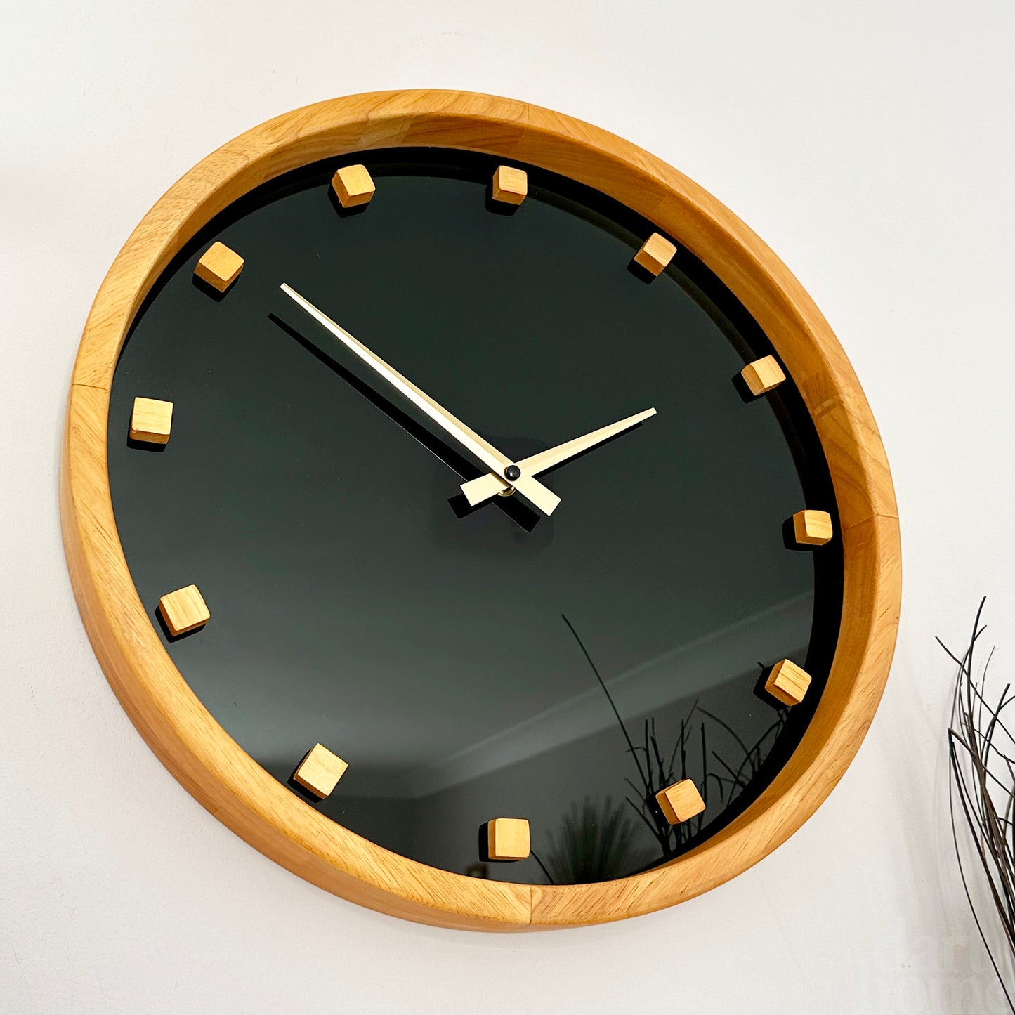 Minimalist Blue Faced Wall Clock