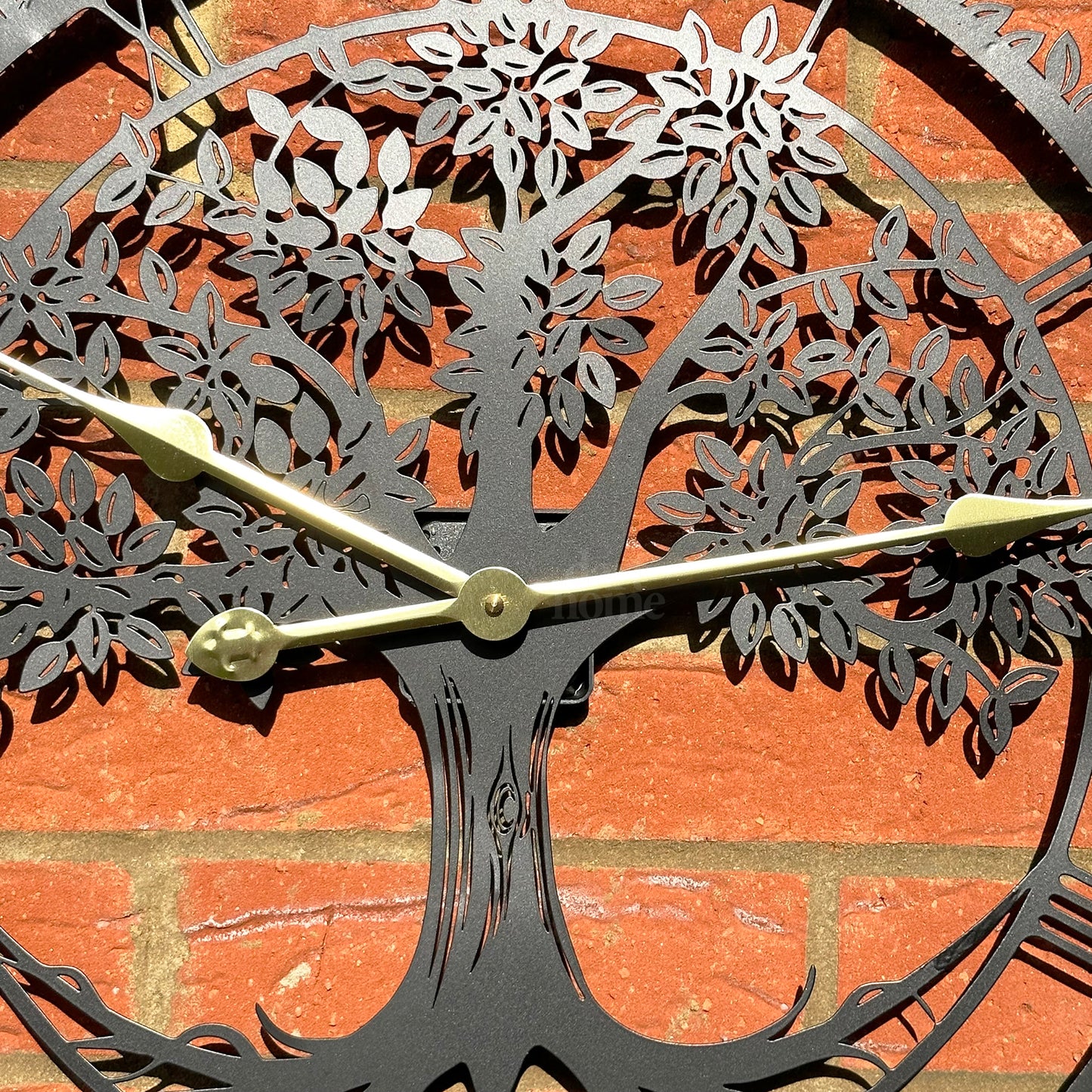 Tree Of Life Silhouette Outdoor Wall Clock