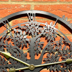 Baum des Lebens Silhouette Outdoor-Wanduhr