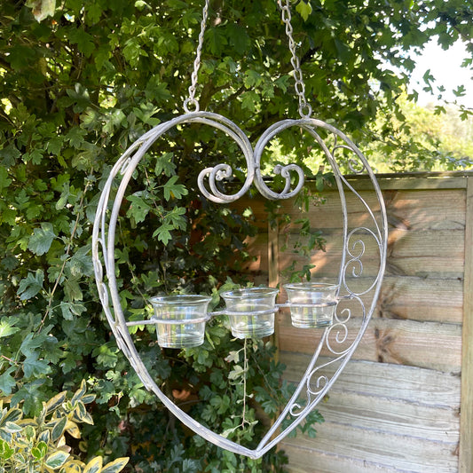 Hanging Love Heart Tealight Holder