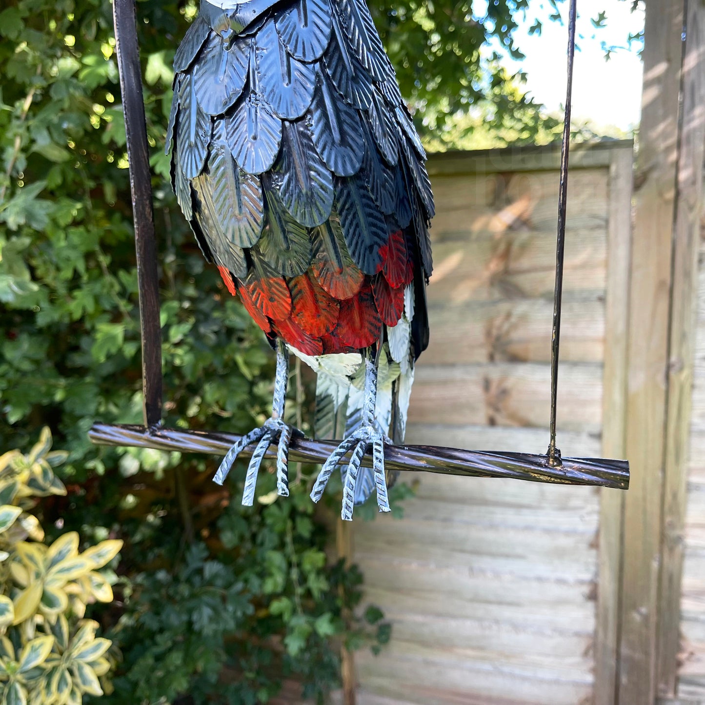 Toucan Hanging On Perch Sculpture