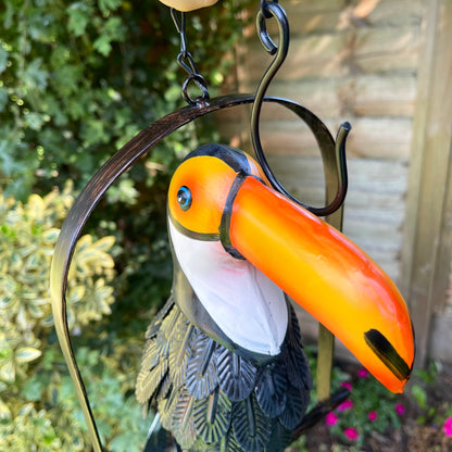 Toucan Hanging On Perch Sculpture