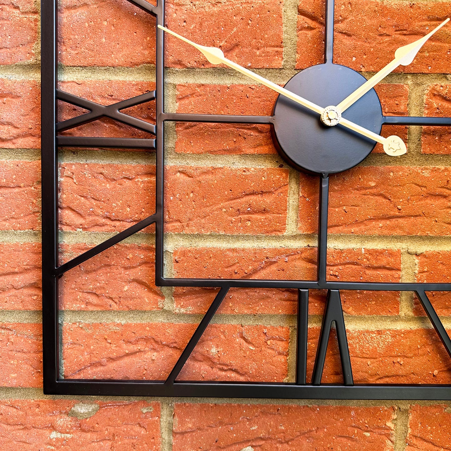Square Skeleton Silhouette Outdoor Wall Clock