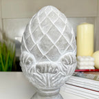 Cement Artichoke On Square Plinth