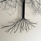 Wandkunst aus Metall, Eiche, 100 x 85 cm