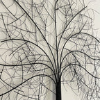 Wandkunst aus Metall, Eiche, 100 x 85 cm