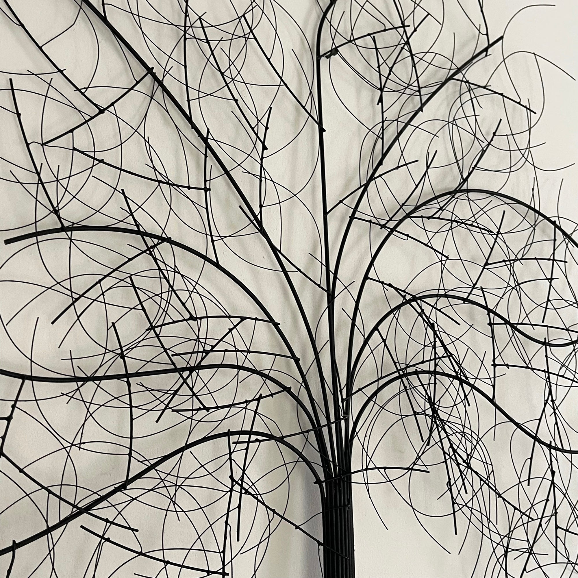 Wandkunst aus Metall, Eiche, 100 x 85 cm