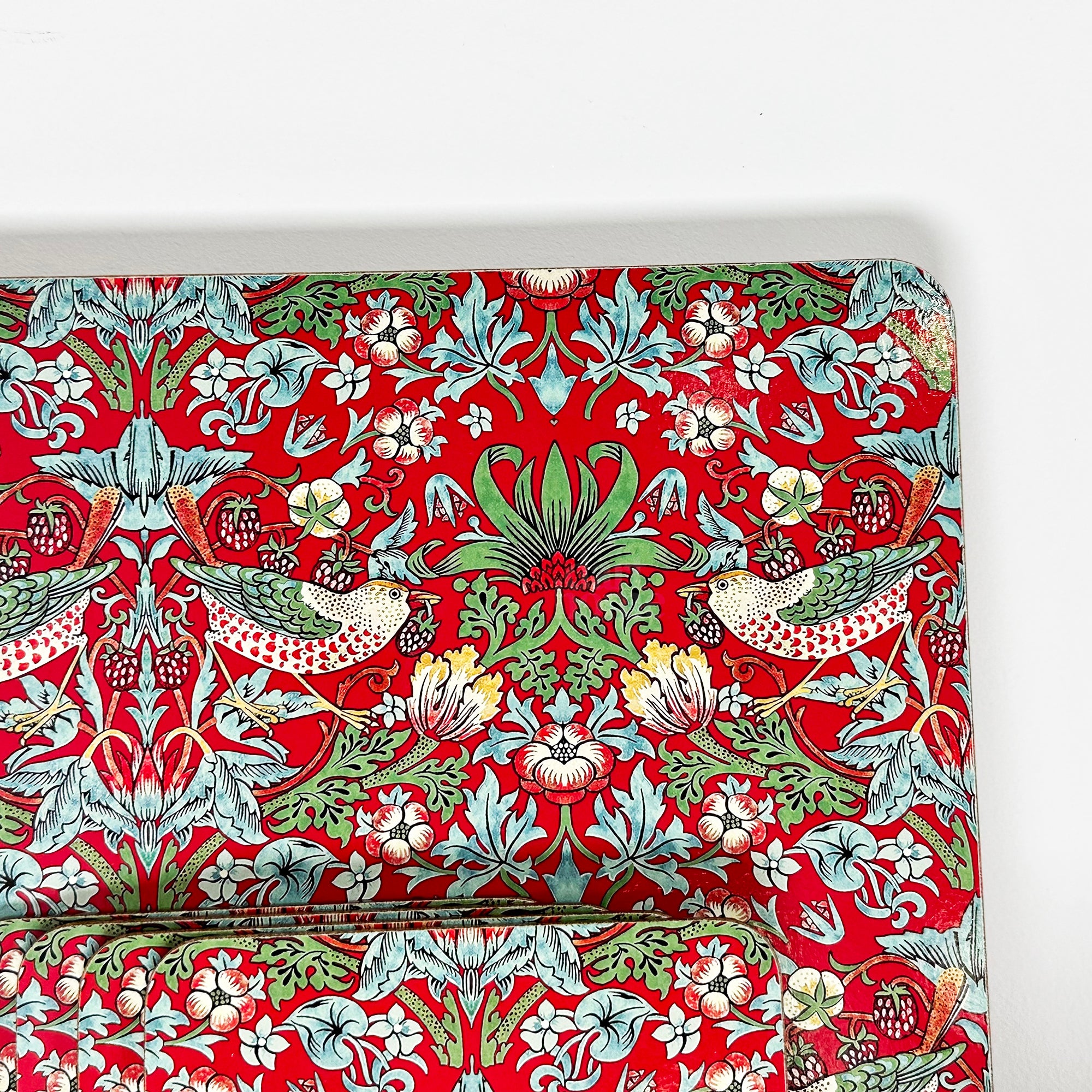 Set Of 8 Strawberry Thief Placemat And Coasters