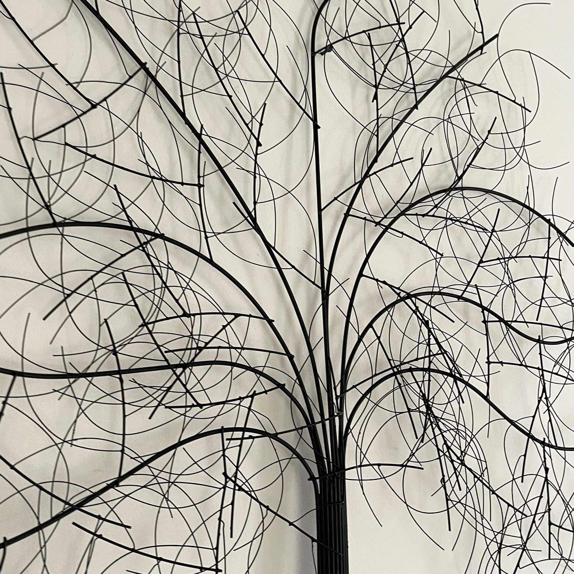 Wandkunst aus Metall, Eiche, 100 x 85 cm