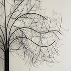 Wandkunst aus Metall, Eiche, 100 x 85 cm