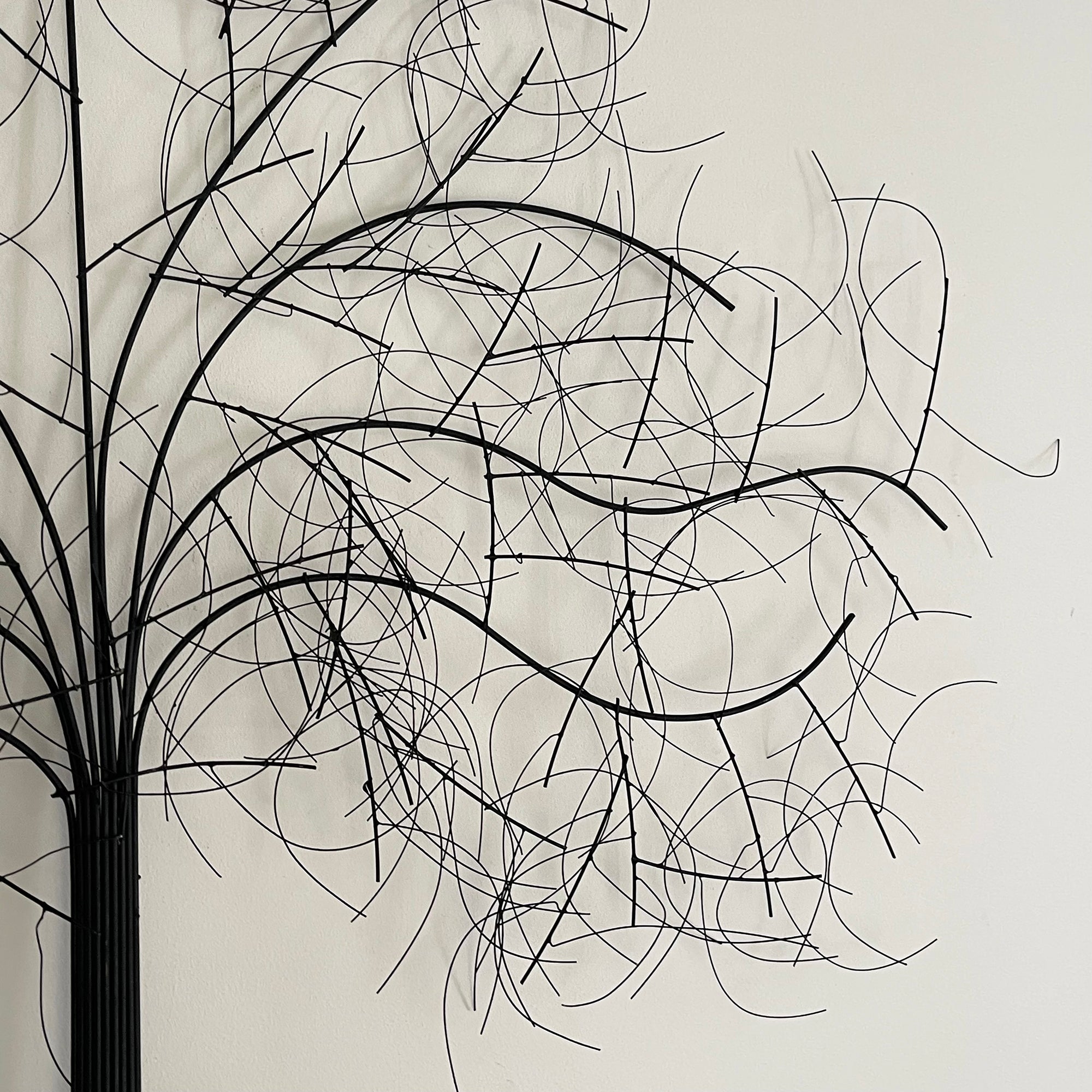 Wandkunst aus Metall, Eiche, 100 x 85 cm