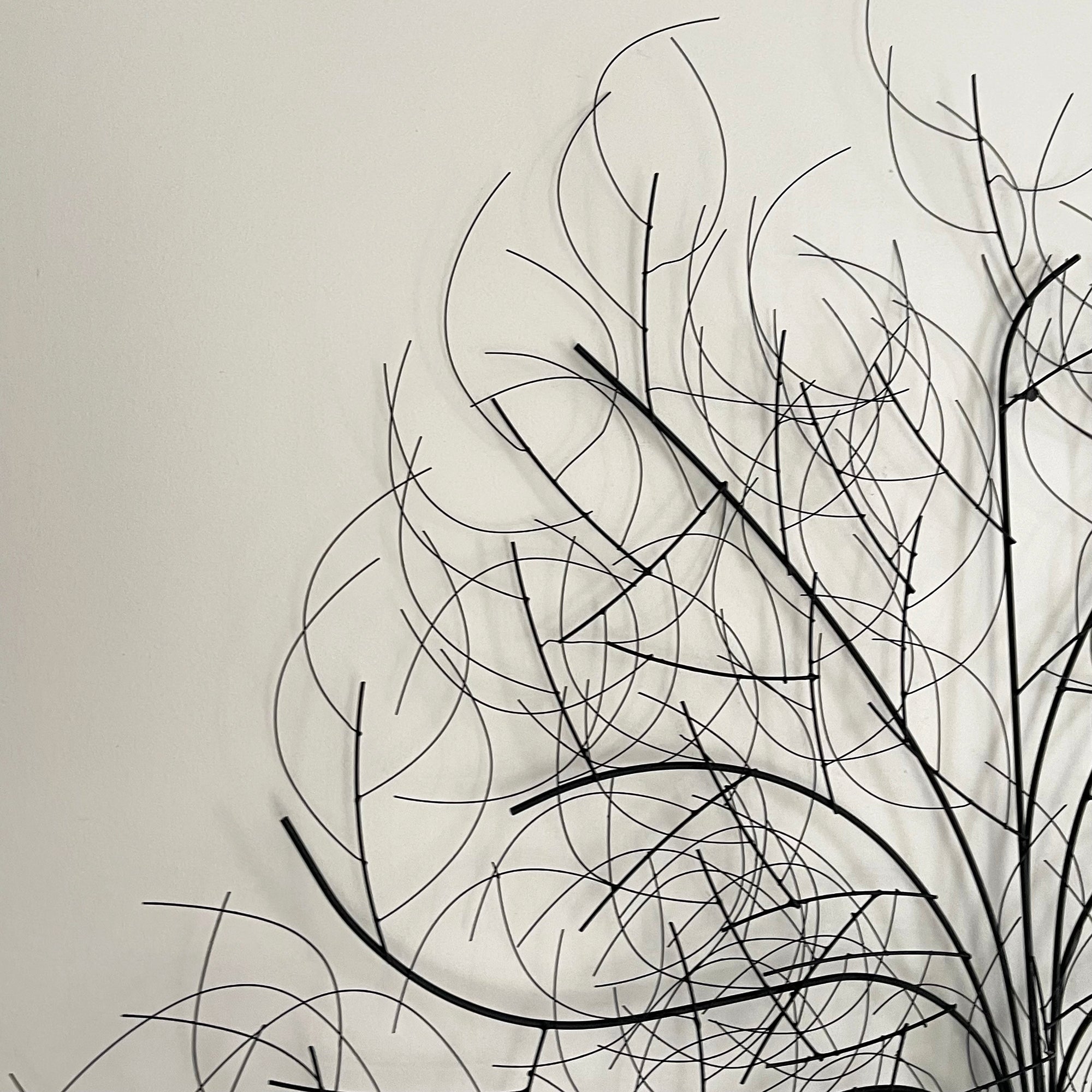 Wandkunst aus Metall, Eiche, 100 x 85 cm