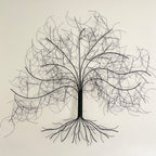 Wandkunst aus Metall, Eiche, 100 x 85 cm