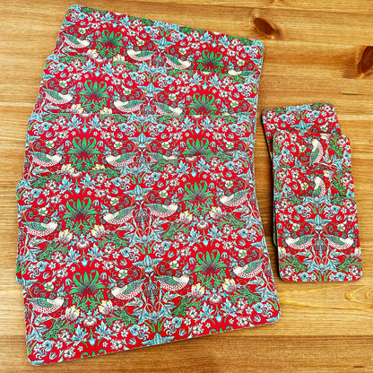 Set Of 8 Strawberry Thief Placemat And Coasters