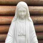 Marble Virgin Mary Garden Sculpture