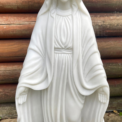 Marble Virgin Mary Garden Sculpture