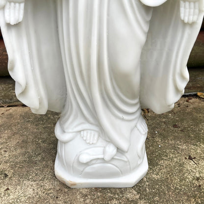 Marble Virgin Mary Garden Sculpture