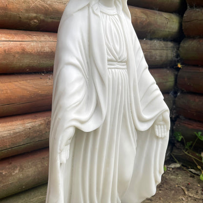 Marble Virgin Mary Garden Sculpture