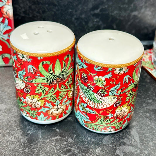 Strawberry Thief Salt And Pepper Shakers