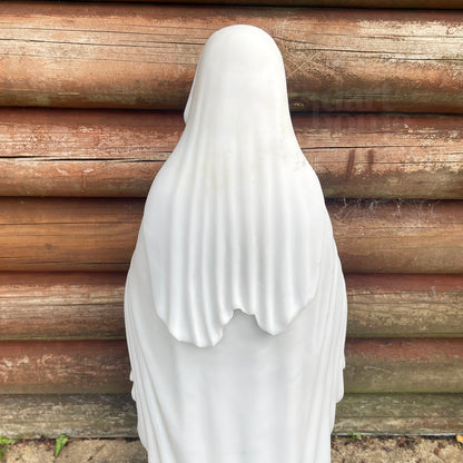 Marble Virgin Mary Garden Sculpture