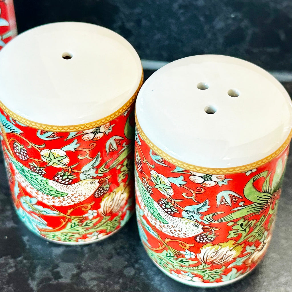 Strawberry Thief Salt And Pepper Shakers