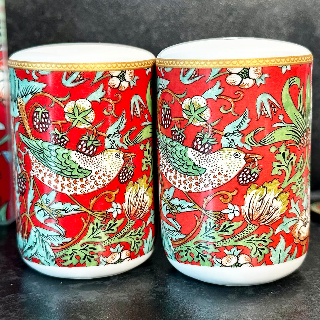 Strawberry Thief Salt And Pepper Shakers