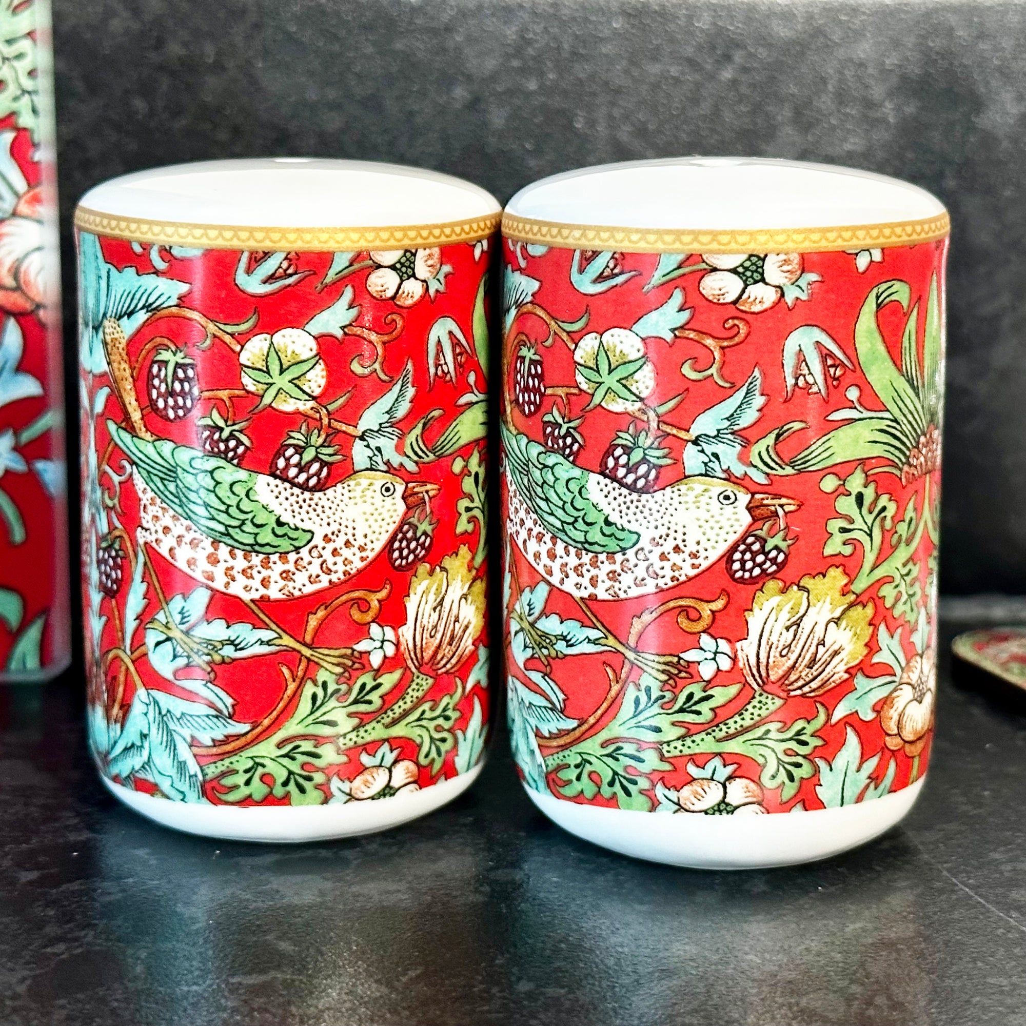 Strawberry Thief Salt And Pepper Shakers