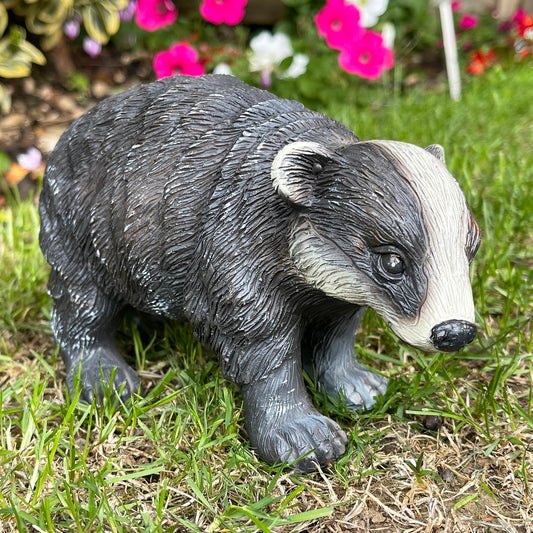 Badger Cub Garden Ornament