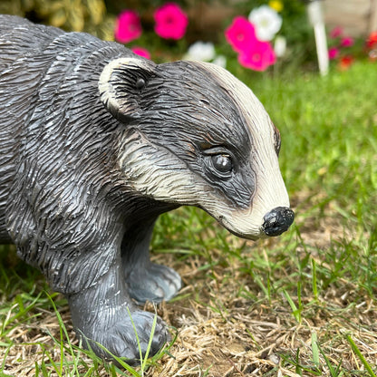 Badger Cub Garden Ornament