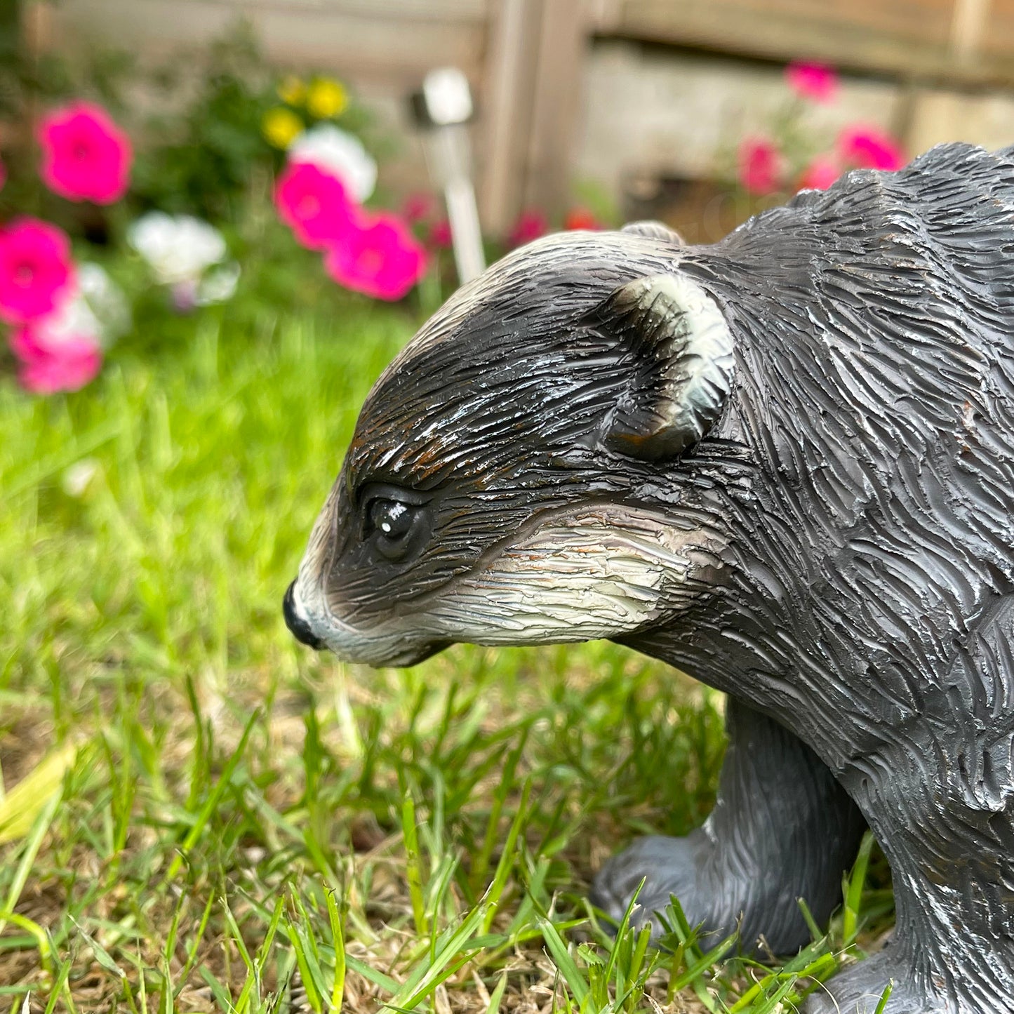 Badger Cub Garden Ornament