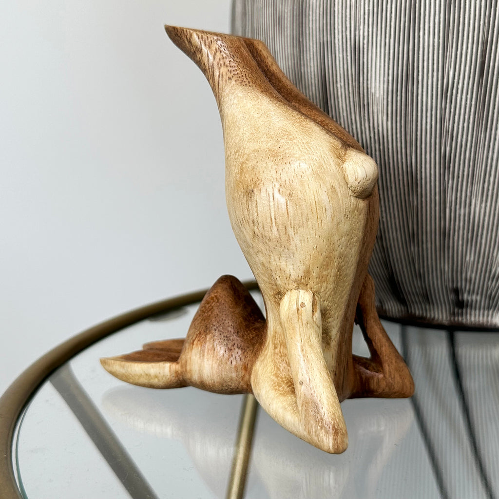 Holz-Schulterständer Yoga-Häschen-Skulptur