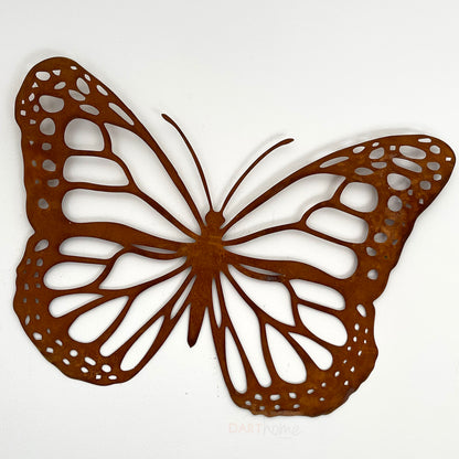 Verrostete Metall-Schmetterlings-Sihouette-Garten-Wandkunst
