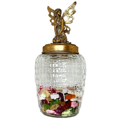 Kneeling Fairy 2L Glass Storage Jar