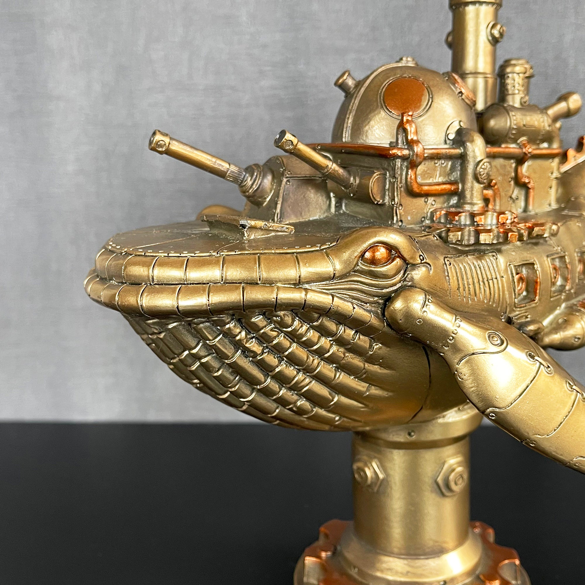 Steampunk Battleship Whale Ornament