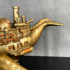 Steampunk Battleship Whale Ornament
