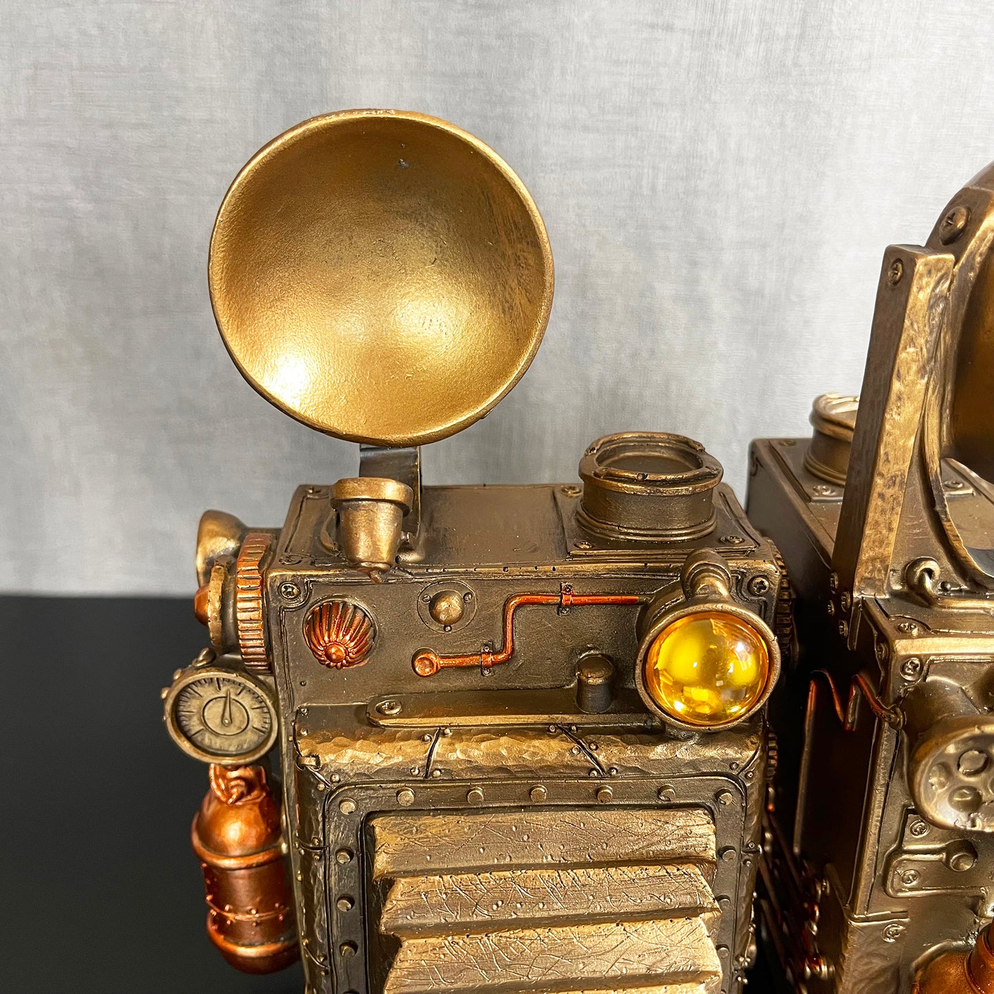 Camera Steampunk Bookends Set