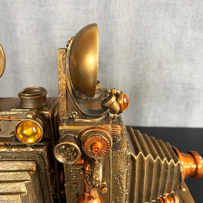 Camera Steampunk Bookends Set