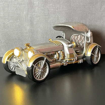 Silbernes Steampunk-Autoornament