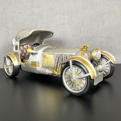 Silbernes Steampunk-Autoornament