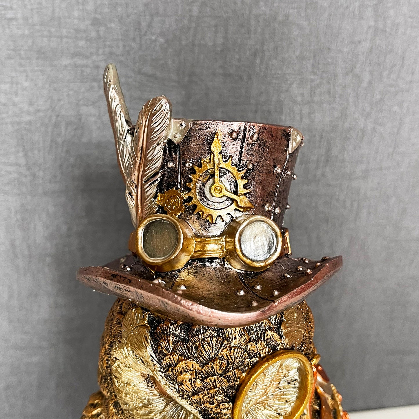 Gold Cogsmith Owl Steampunk Ornament