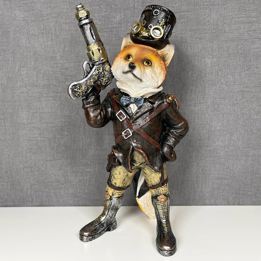 Steampunk Gentleman Fox Ornament