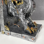 Large Steampunk Dragon Bookends Set