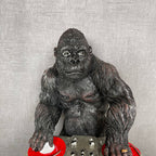 Black DJ Gorilla Ornament
