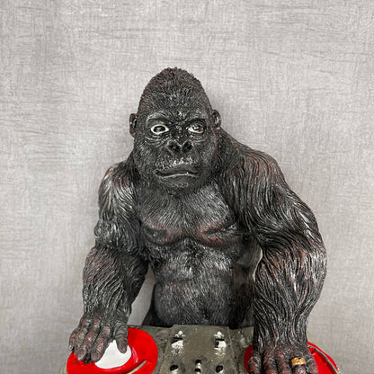 Black DJ Gorilla Ornament