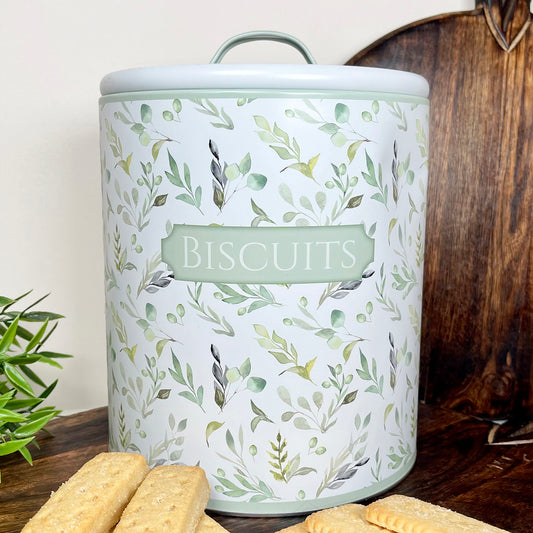 Olive Grove FLower Garden Biscuit Tin With Lid