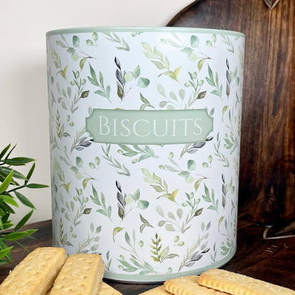 Olive Grove FLower Garden Biscuit Tin With Lid