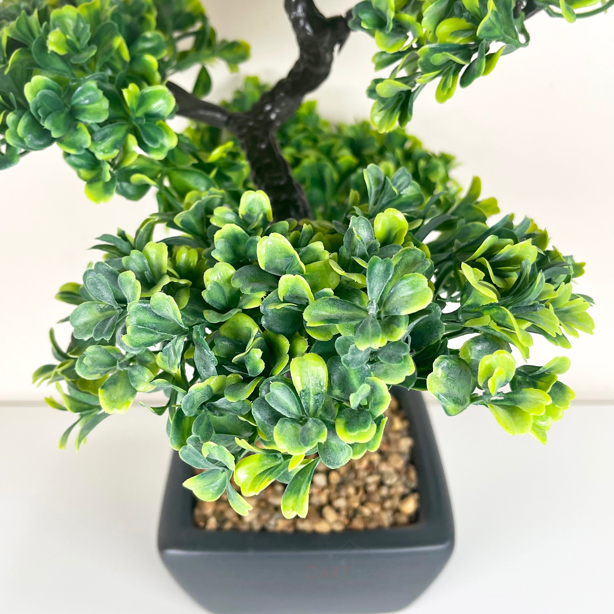Artificial Ficus Bonsai Tree Plant In Black Pot 37cm
