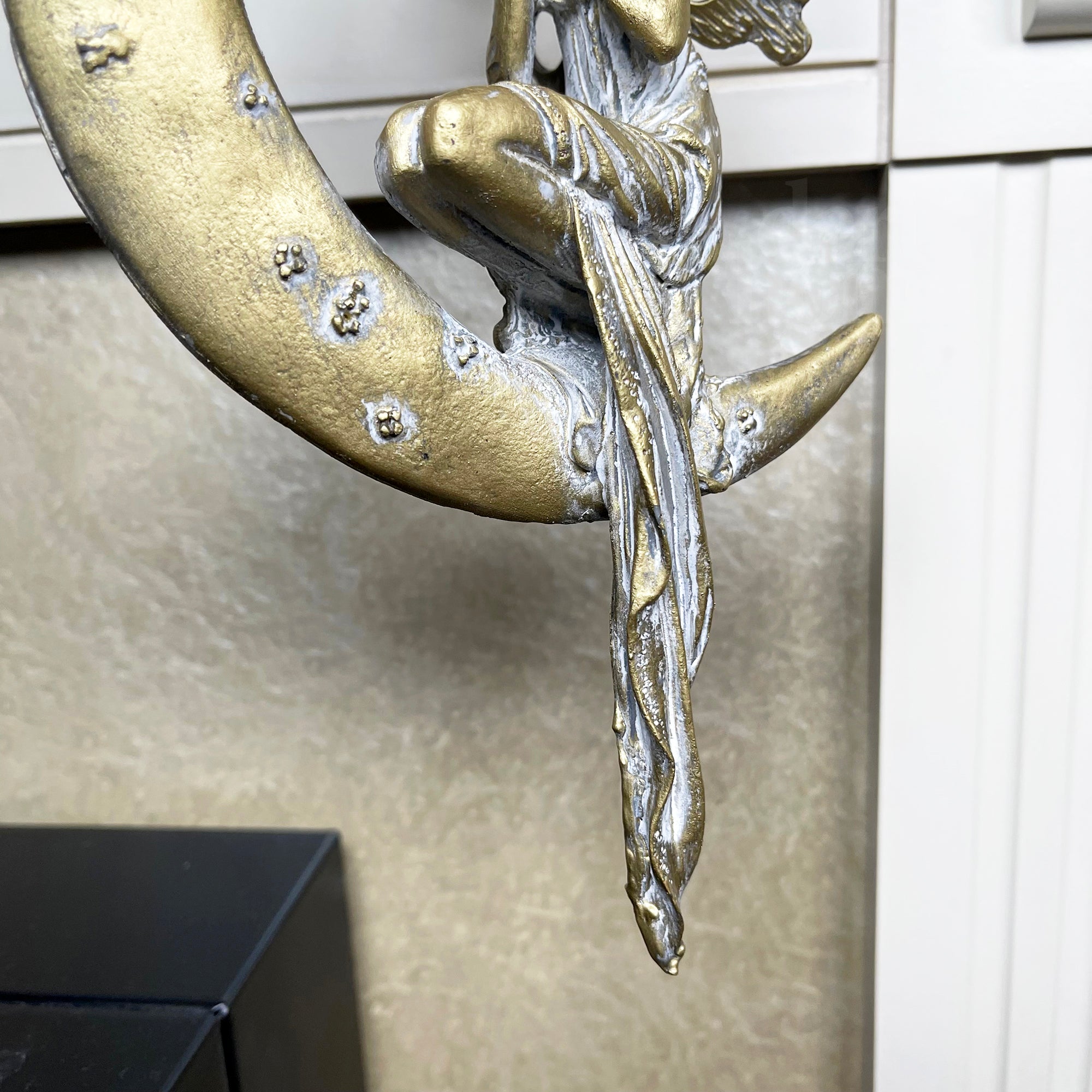 Hanging Fairy On Crescent Moon Figurine