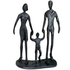 Cast Iron Walking Family Of 3 Figurine