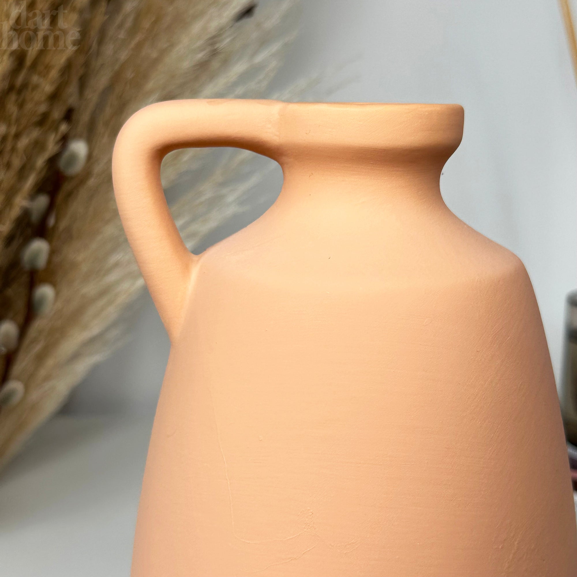 Terracotta Bottle Vase With Handle